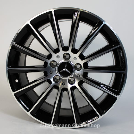 Juego de llantas AMG 22 pulgadas multirradio negro brillo GLE Coupé C292 Original Mercedes-Benz | A2924011800/1900-7X23