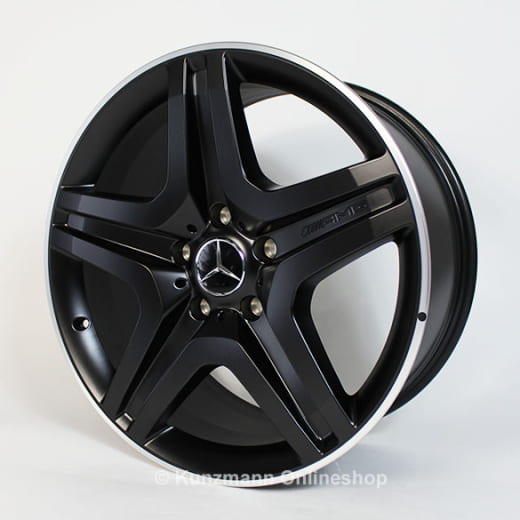 Juego de llantas AMG de 20 pulgadas | Clase G W463 | diseño de 5 radios dobles del G63 / G65 AMG | negro mate | B66031558-Satz