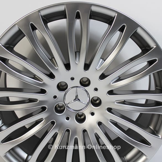 Mercedes-Benz | rueda de múltiples radios | Clase S W222 | original | 20 pulgadas | gris himalaya | A2224011702/1802-9293