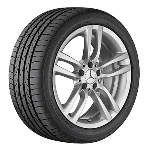 Juego de llantas de 18 pulgadas de 5 radios dobles SL R231 original Mercedes-Benz | A23140111027X45/10027X45-Satz
