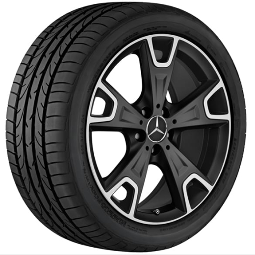 Juego de llantas 19 pulgadas rueda de 5 radios en Y GLA X156 Original Mercedes-Benz | A15640126007X36-Satz