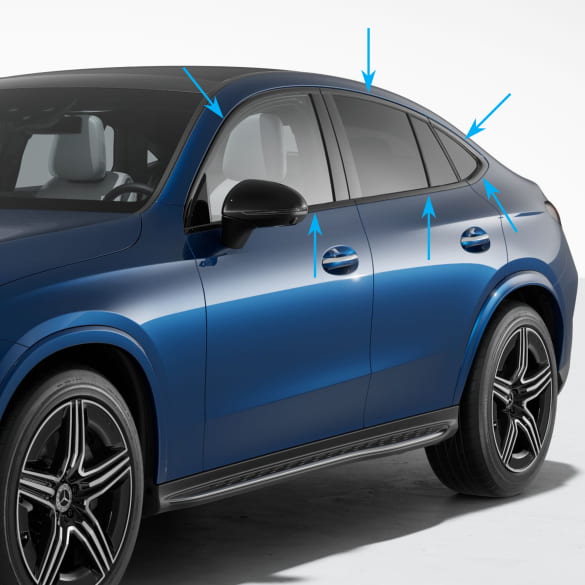 Night package trim strips Windows black GLC coupe C254 Genuine Mercedes-Benz | Night-Zierleisten-C254