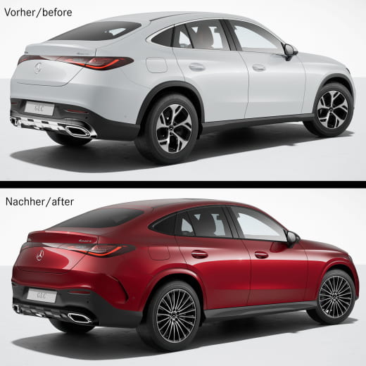 Nightpaket Zierleisten Fenster Schwarz GLC Coupé C254 Original Mercedes-Benz | Night-Zierleisten-C254