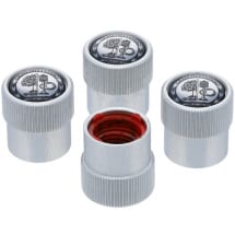 Original AMG Ventilkappen Zierkappen satin-silber 4-teilig Set  | B66472005