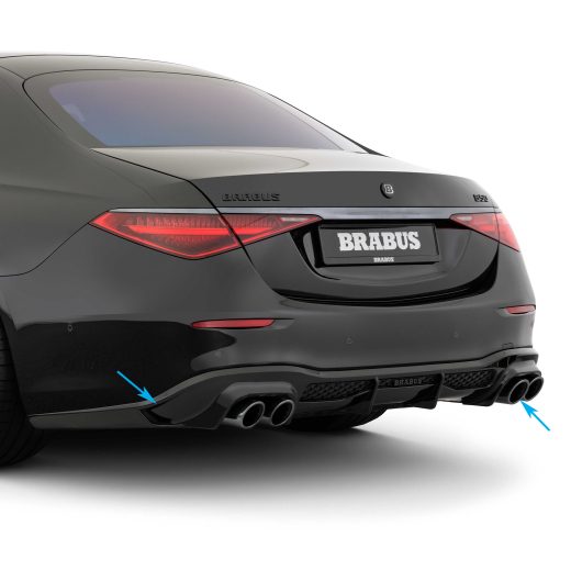 Diffuseur BRABUS original et embouts d'échappement Classe S W223 | 223-420-00