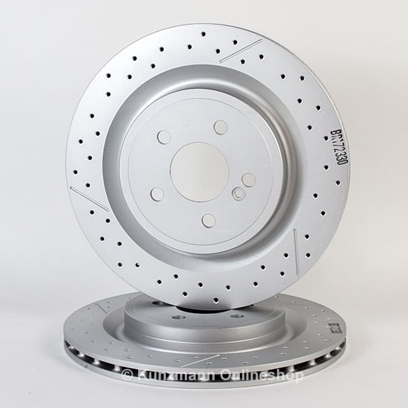 A 45 AMG brake disc set A-Class W176 genuine Mercedes-Benz rear axle | A1724230112-Satz-A45