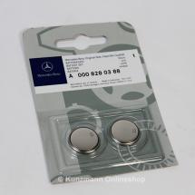 Battery pack set of 2 | 3V CR2025 battery Key | original Mercedes-Benz | A0008280388