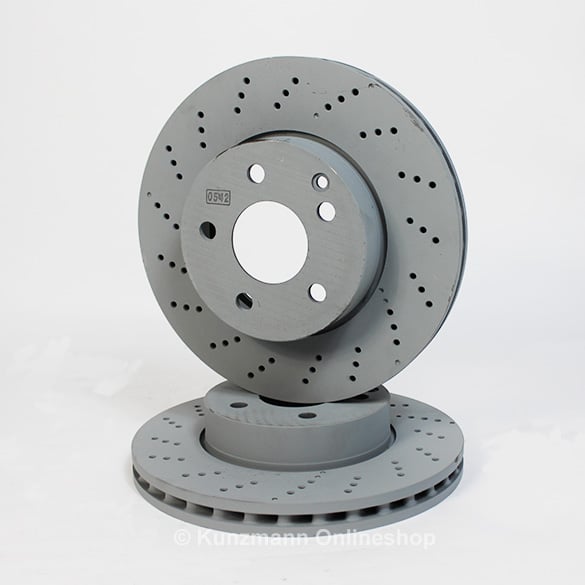 Front brake discs | C-Class W204 C200 CGI | Sport Package | Genuine Mercedes-Benz | A2044213612