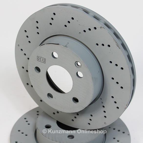 Front brake discs | C-Class W204 C250 CGI | Sport Package | Genuine Mercedes-Benz | A2044213612
