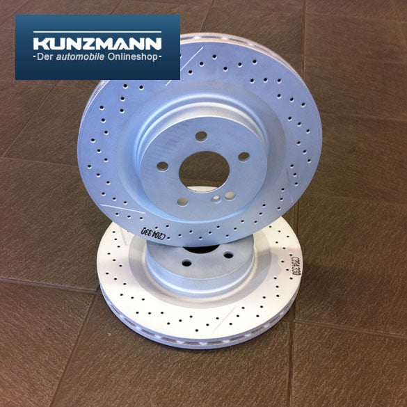Rear brake disc set | CLS 63 AMG C218 | genuine Mercedes-Benz