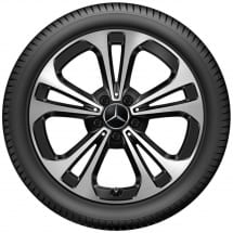 Original Mercedes-Benz 18 inch velgen C-Klasse W206/S206 zw | A2064016200/6300-7X23