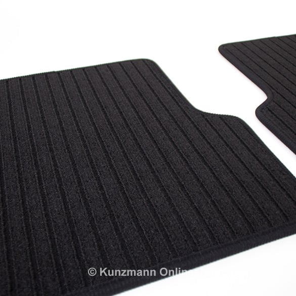 Rep floor mats black GLA X156 2-piece rear Genuine Mercedes-Benz