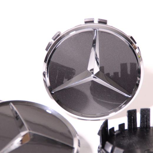 Tapacubos Mercedes-Benz gris tantalio 7519 con estrella cromada | A00040027007519-B
