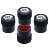 Set originale AMG cappucci valvola neri, 4 pezzi