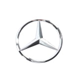 Zelfklevend chromen Mercedes-Benz sterlogo Origineel
