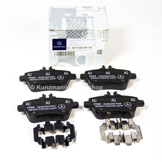Remblokken achteras | B-Klasse W246 | Origineel Mercedes-B
 | Bremsbelaege-hinten-W246