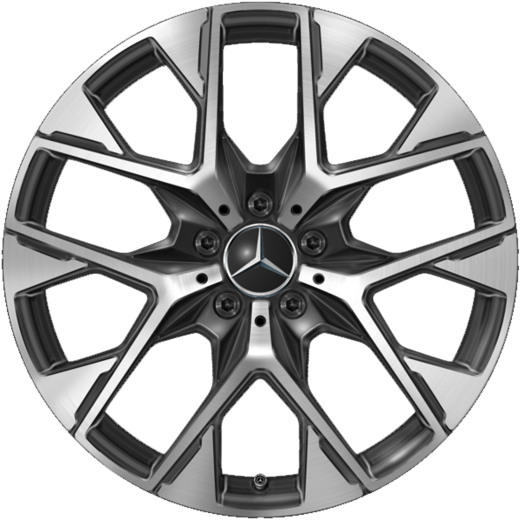 Jeu de jantes 19 pouces GLC SUV X254 noir à rayons en Y Original | A2544015000 7X23-X254