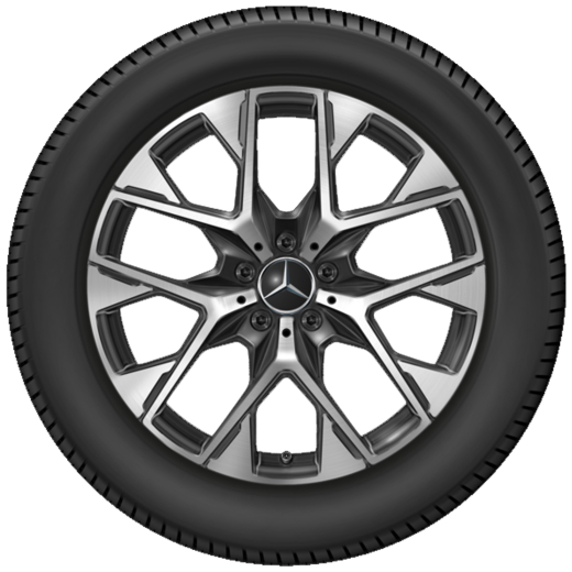 Jeu de jantes 19 pouces GLC SUV X254 noir à rayons en Y Original | A2544015000 7X23-X254