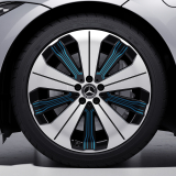 Jeu de jantes 21 pouces EQS V297 noir bleu Original Mercedes-Benz