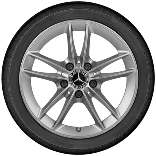 Kit de jantes 16 pouces CLA-Klasse argent original Mercedes-Benz | A17740101007X45-118