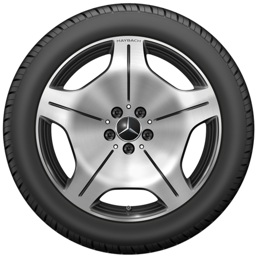 Jeu de jantes 19 pouces S-Klasse Maybach Z223 5 trous noir | A2234015600 9Y73-B