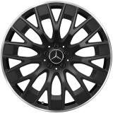 Jeu de jantes AMG 21 pouces EQE SUV X294 à rayons en Y noir mat original Mercedes-AMG