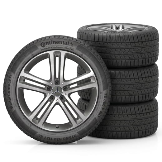 Roues hiver, jeu complet 20 pouces GLE Coupé C167 tournées brillantes d’origine Mercedes-Benz | Q44030111017A/18A-C167