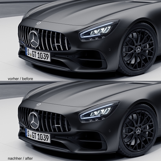 Griglia Panamericana nero cromato AMG GT 190 nero | AMG-GT-dark-grill