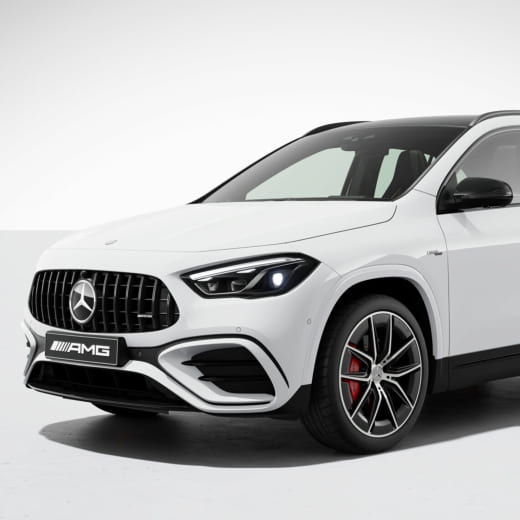 Griglia radiatore Panamericana GLA H247 restyling nera originale Mercedes-AMG | GLA-247-Pana-black-FL
