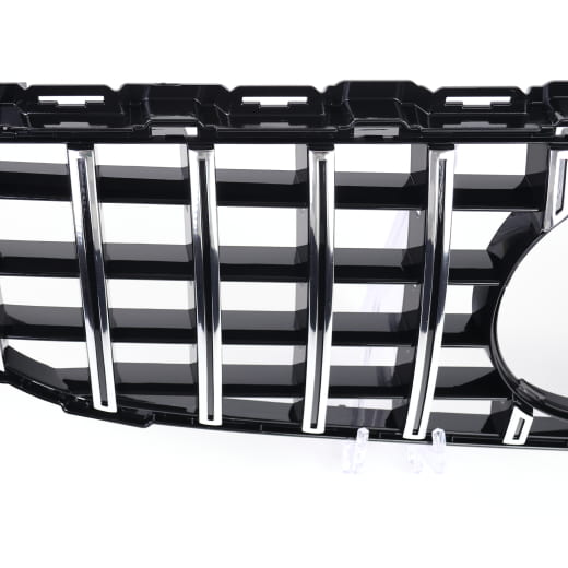 Panamericana grille auto C-Klasse W205 chroom zwart CHROMETC | W205-PA-KG-W205