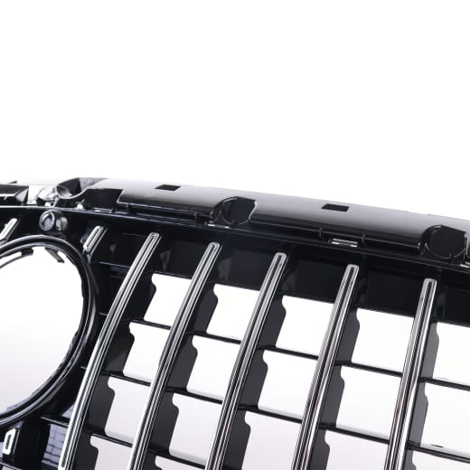 Panamericana grille auto GLA H247 facelift progressive chroom zwart CHROMETEC | H247-FL-PA-KG-SERIEC