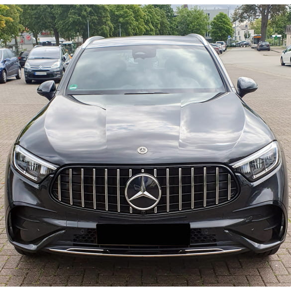 Panamericana grille auto GLC SUV X254 chroom zwart hoogglans | X254-PA-KG-AMG-C-X254