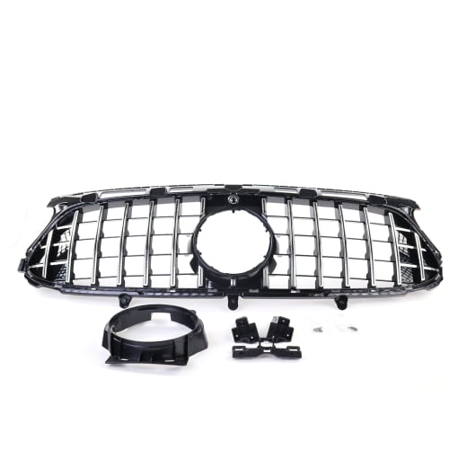 Panamericana Kühlergrill GLA H247 Facelift AMG-Line chrom schwarz CHROMETEC | H247-FL-PA-KG-AMG-C