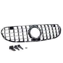 Panamericana Kühlergrill GLC SUV X253 chrom schwarz hochglanz Facelift Serie CHROMETEC | X253-FL-PA-KG-SF-X253