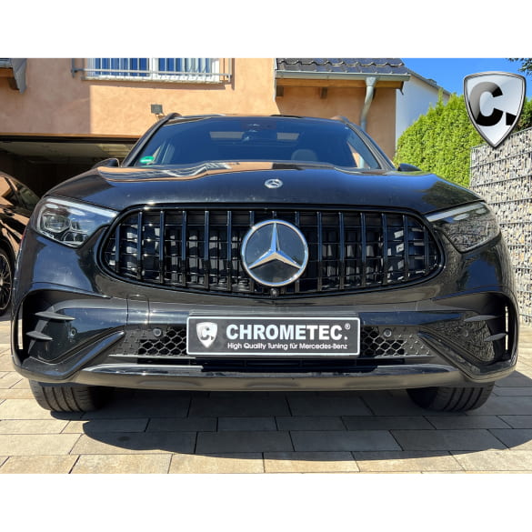Panamericana Kühlergrill GLC SUV X254 schwarz hochglanz CHROMETEC | X254-PA-KG-AMG-S-X254