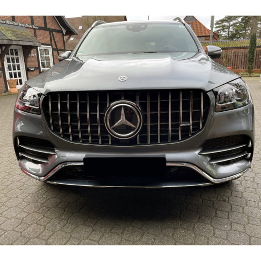 Panamericana Kühlergrill GLS SUV X167 chrom schwarz CHROMETEC | X167-PA-KG