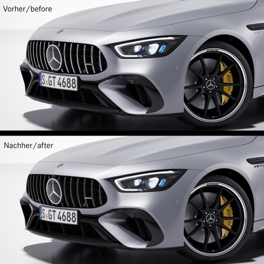 Panamericana Kühlergrill Dark Shadow AMG GT 4-Türer | A290885-0500
