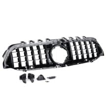 Panamericana radiator grille A-Class hatchback W177 black CHROMETEC | W177-PA-KG-K-S-W177