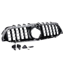 Panamericana radiator grille A-Class sedan V177 black CHROMETEC | W177-PA-KG-K-S-V177