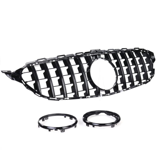 Panamericana radiator grille C-Class S205 black CHROMETEC | W205-PA-KG-S-S205
