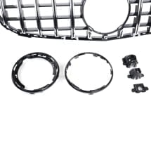 Panamericana radiator grille C-Class W205 chrome black CHROMETEC | W205-PA-KG-W205