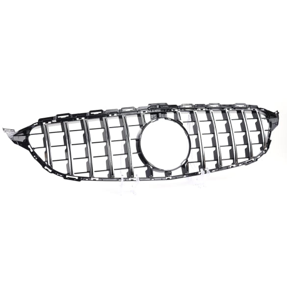 Panamericana radiator grille C-Class sedan W205 chrome black CHROMETEC
