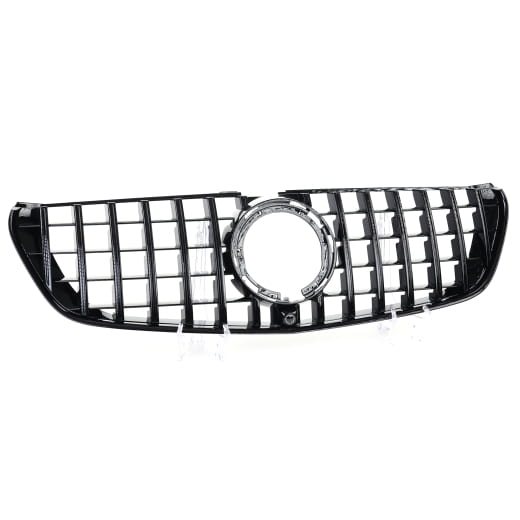 Panamericana radiator grille V-Class W447 facelift 1 black CHROMETEC | V-447-PA-KG-FL-S-AMG