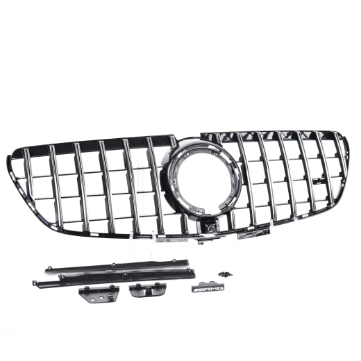 Panamericana radiator grille V-Class W447 facelift 1 chrome black CHROMETEC | V-447-PA-KG-FL
