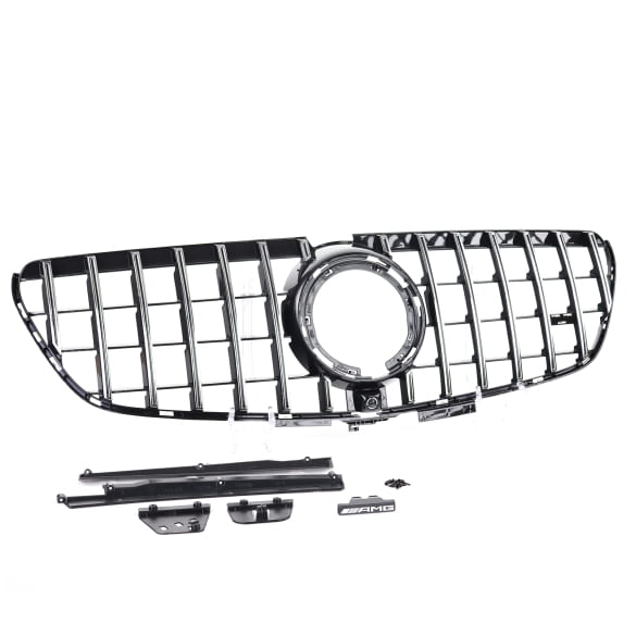 Panamericana radiator grille V-Class W447 facelift 1 chrome black CHROMETEC | V-447-PA-KG-FL