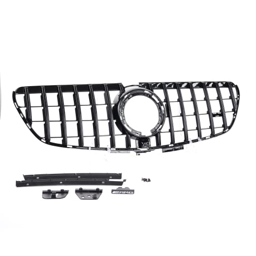 Panamericana radiator grille V-Class W447 facelift 1 black CHROMETEC | V-447-PA-KG-FL-S