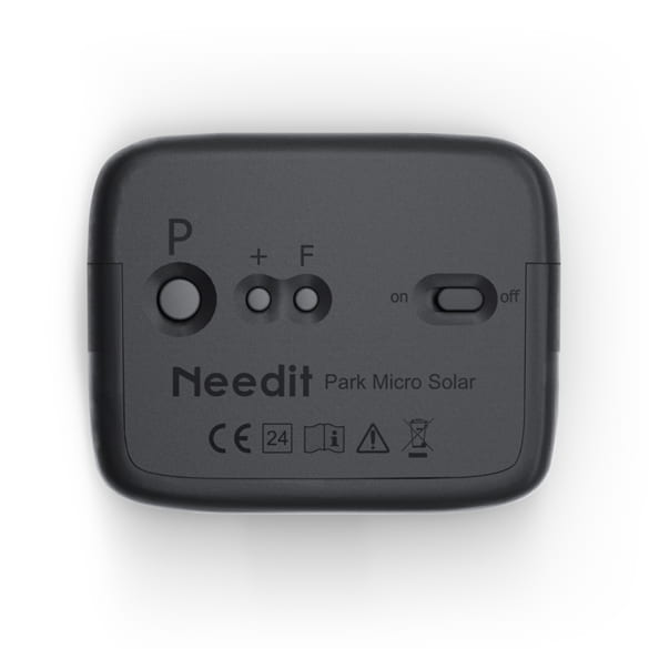 NEEDIT Park Micro Solar Electronic parking disc black  | TNQ9010