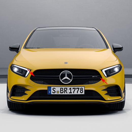 Parrilla Twin-Blade negra AMG A 35 Clase A 177 | W177-twin-black