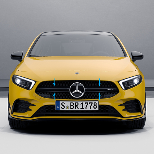 Parrilla Twin-Blade negra AMG A 35 Clase A 177 | W177-twin-black
