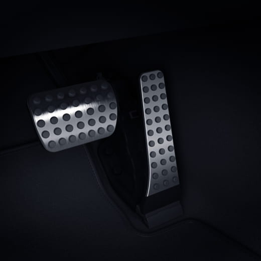 Pedal pads stainless steel AMG line automatic Hybrid Genuine | Pedalauflagen-Hyb-Edelstahl-AMG-Line
